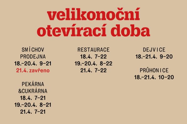 otevírací doba, velikonoce, the italians